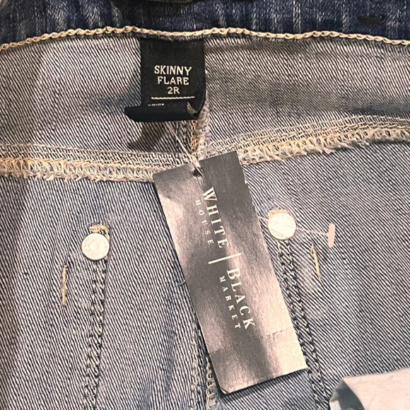 FINAL PRICE NWT White House Black Market Skinny Flared Jeans - Picture 11 of 14